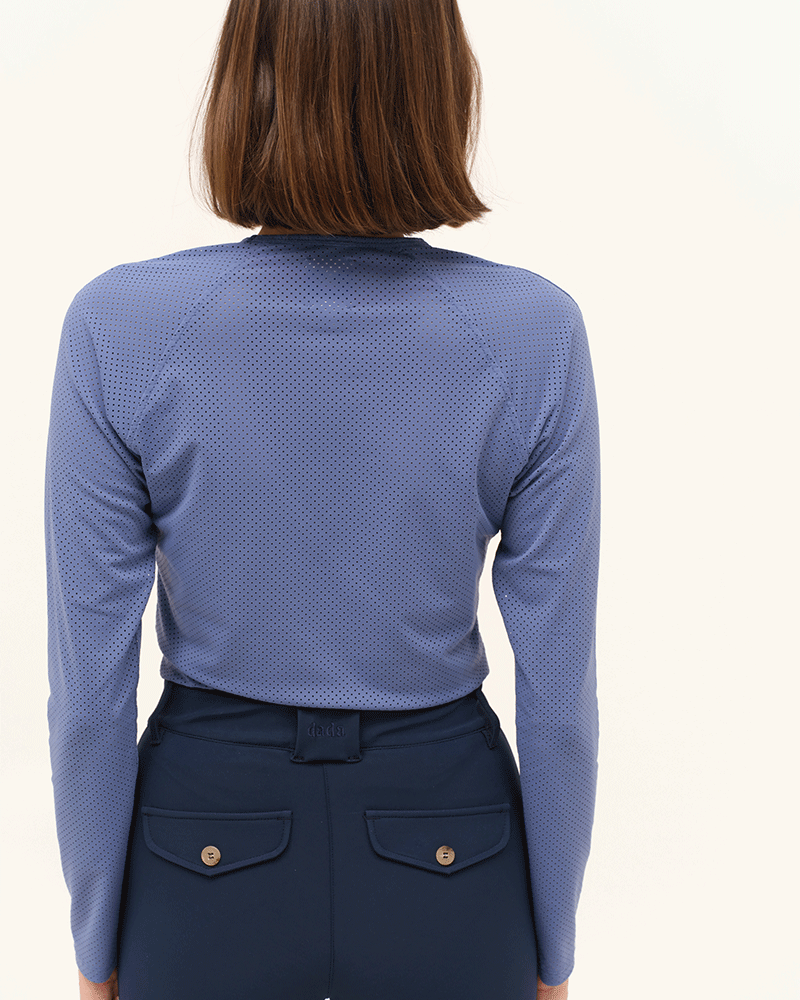 Jazz - Micro-Perforated Long-Sleeve Equestrian T-Shirt