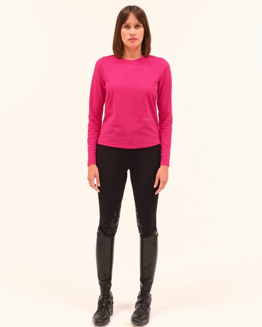 Jazz - Micro-Perforated Long-Sleeve Equestrian T-Shirt