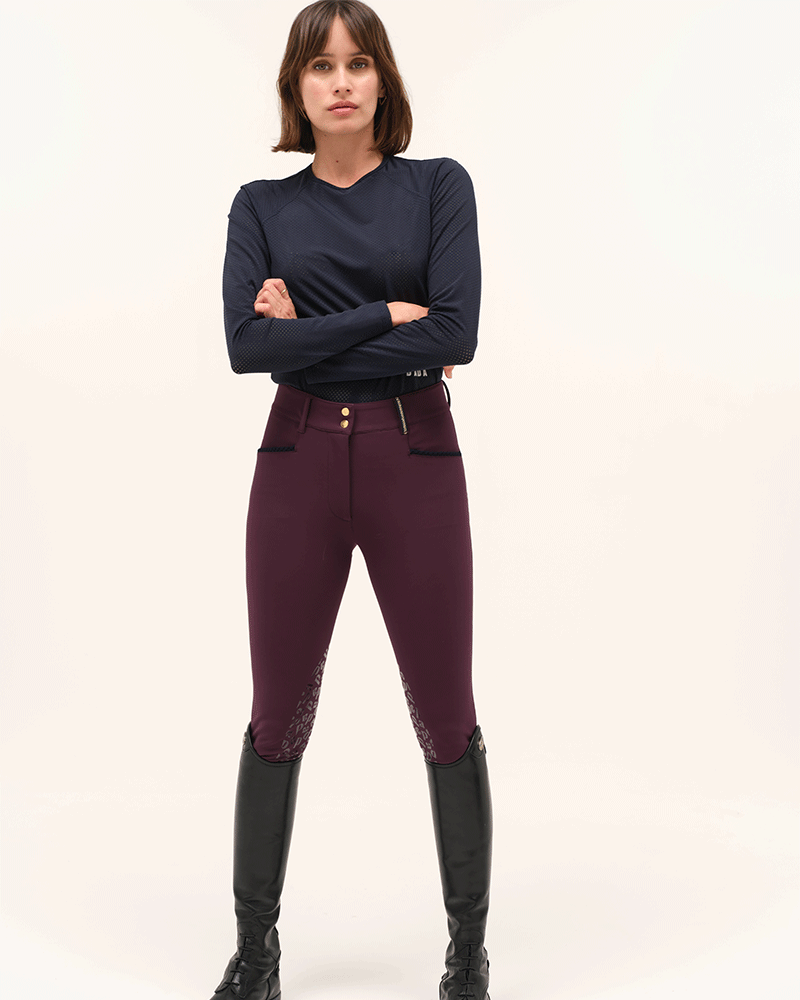 Jazz - Micro-Perforated Long-Sleeve Equestrian T-Shirt