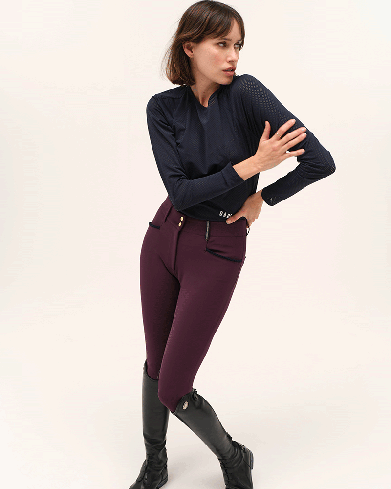 Jazz - Micro-Perforated Long-Sleeve Equestrian T-Shirt