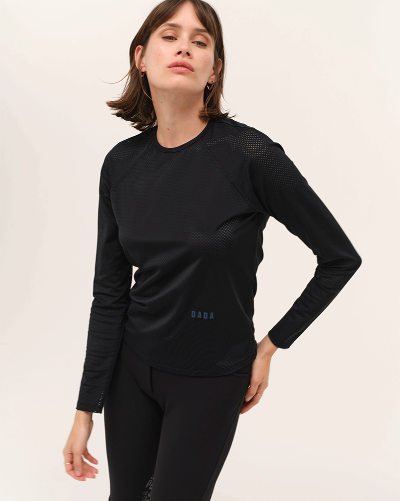 Jazz - Micro-Perforated Long-Sleeve Equestrian T-Shirt