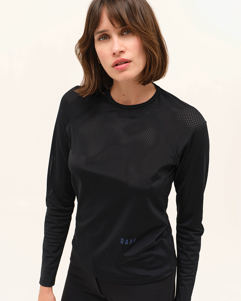 Jazz - Micro-Perforated Long-Sleeve Equestrian T-Shirt