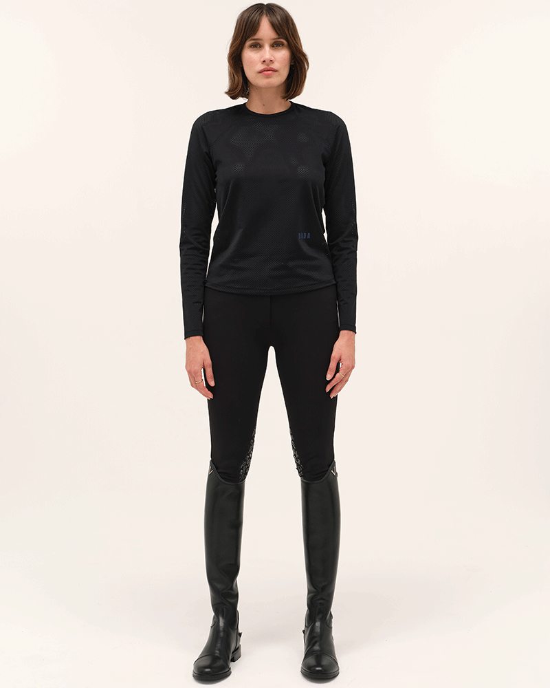 Jazz - Micro-Perforated Long-Sleeve Equestrian T-Shirt