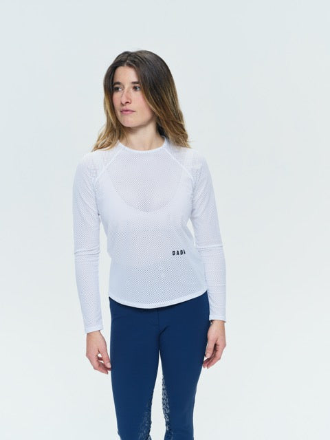 Jazz - Micro-Perforated Long-Sleeve Equestrian T-Shirt