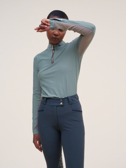 Pablito - Long Sleeve Riding Polo Shirt